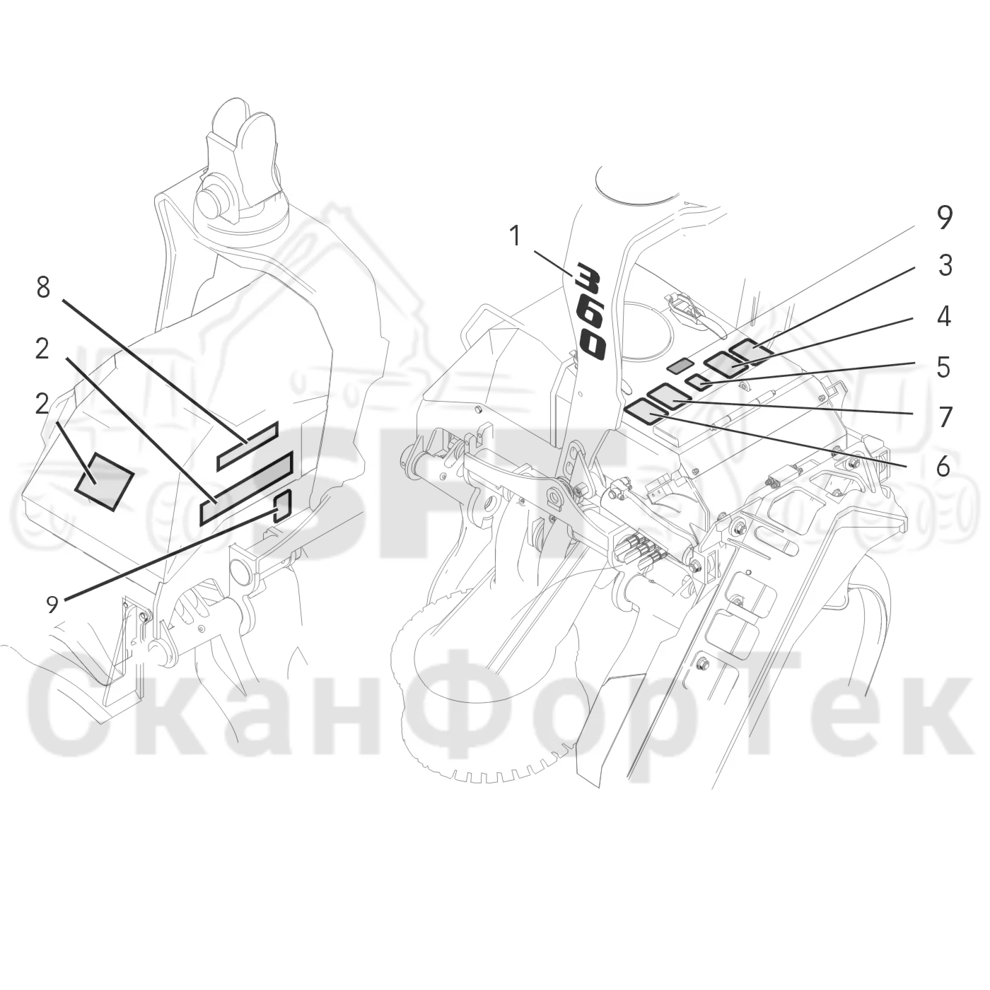Схема: Бирки